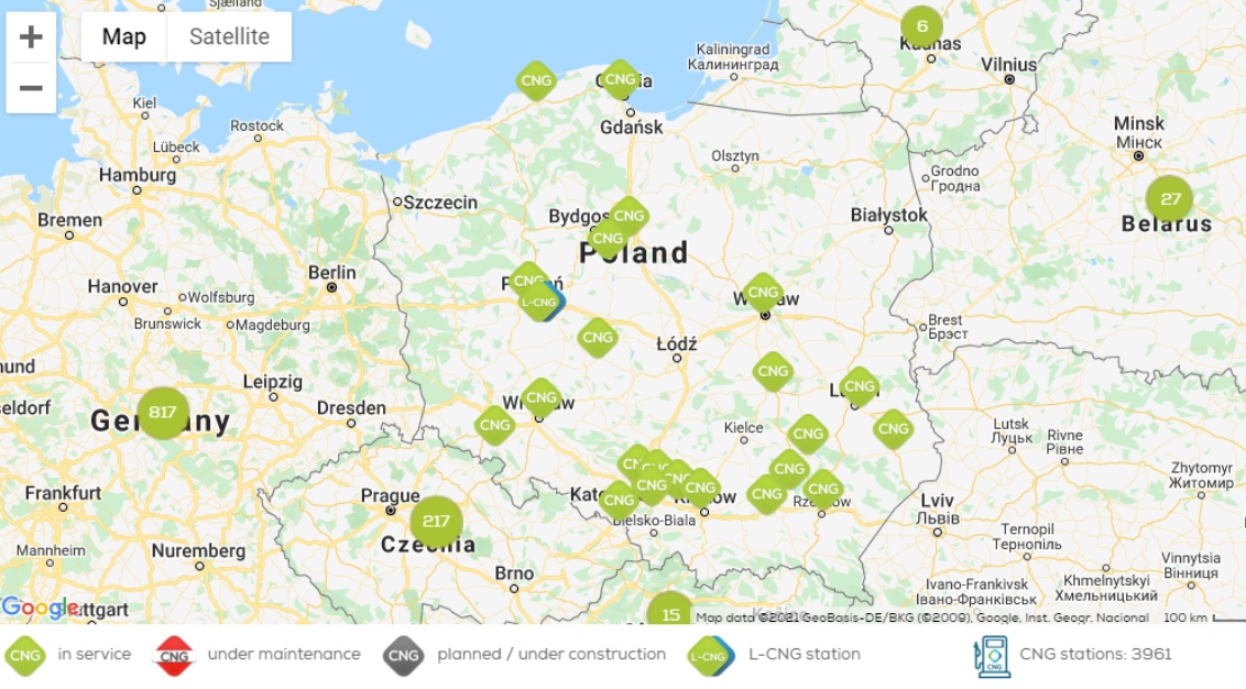 Stacje CNG w Polsce